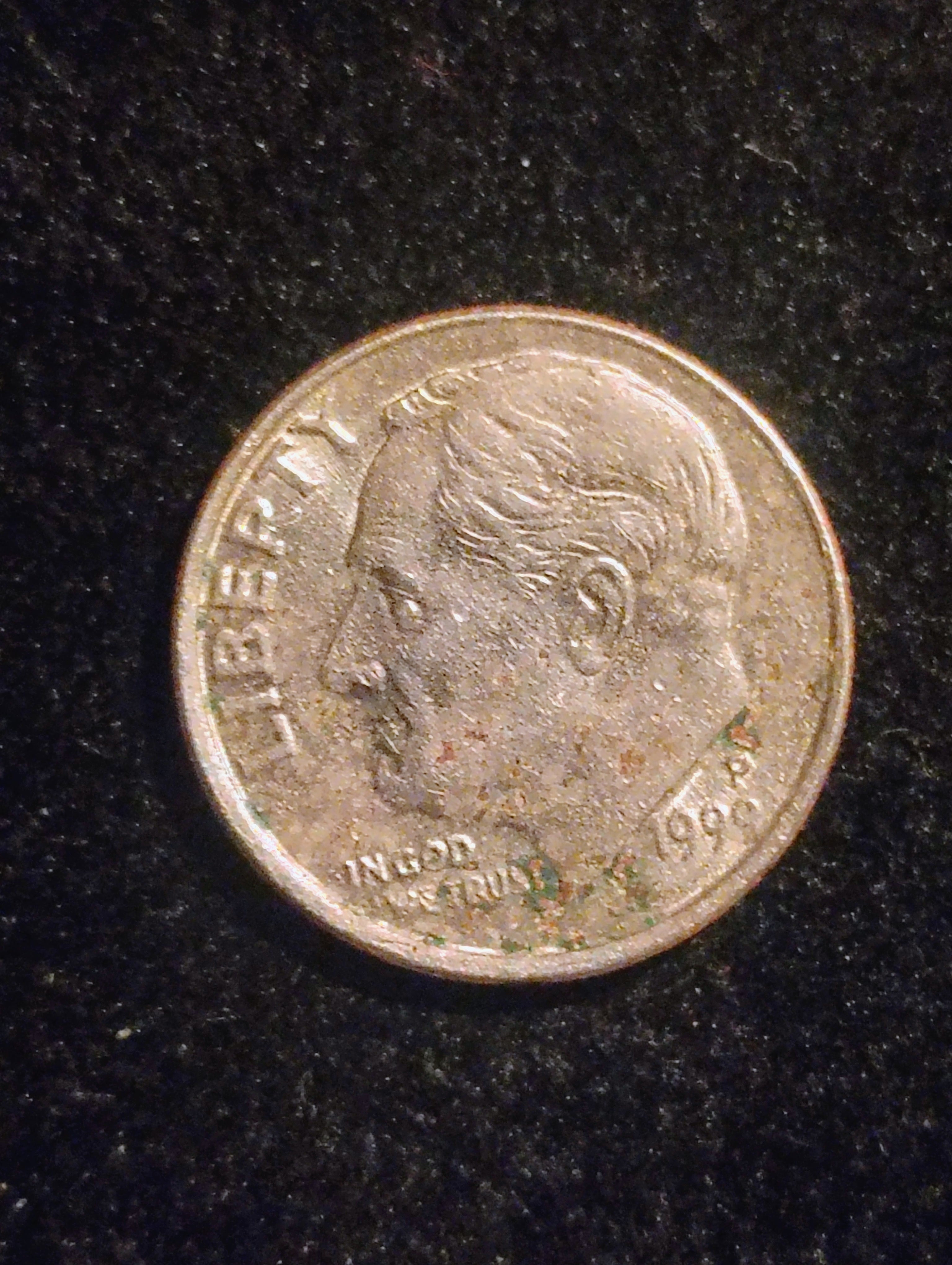 1999 P-mint Error Dime