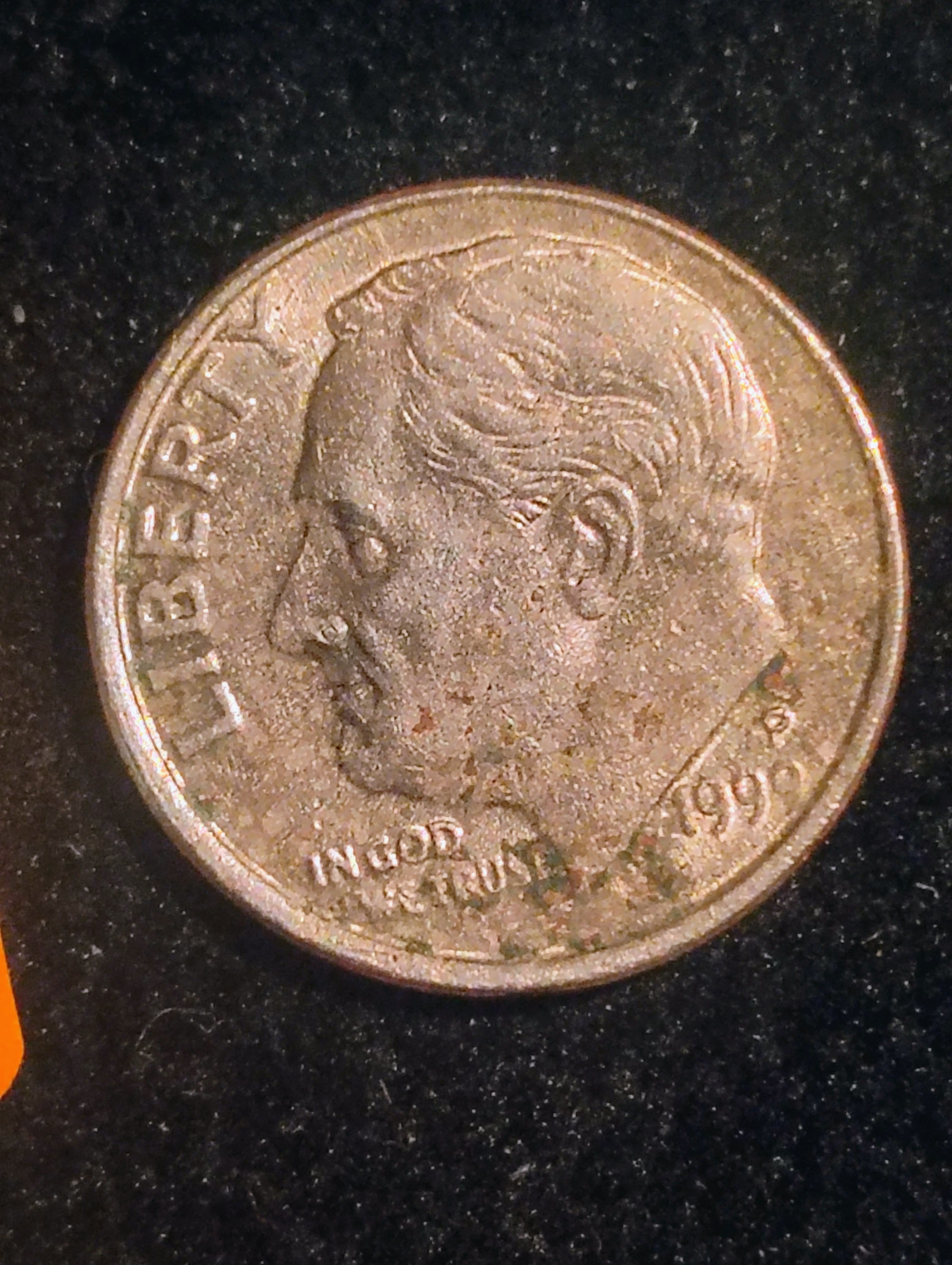 1999 P-mint Error Dime