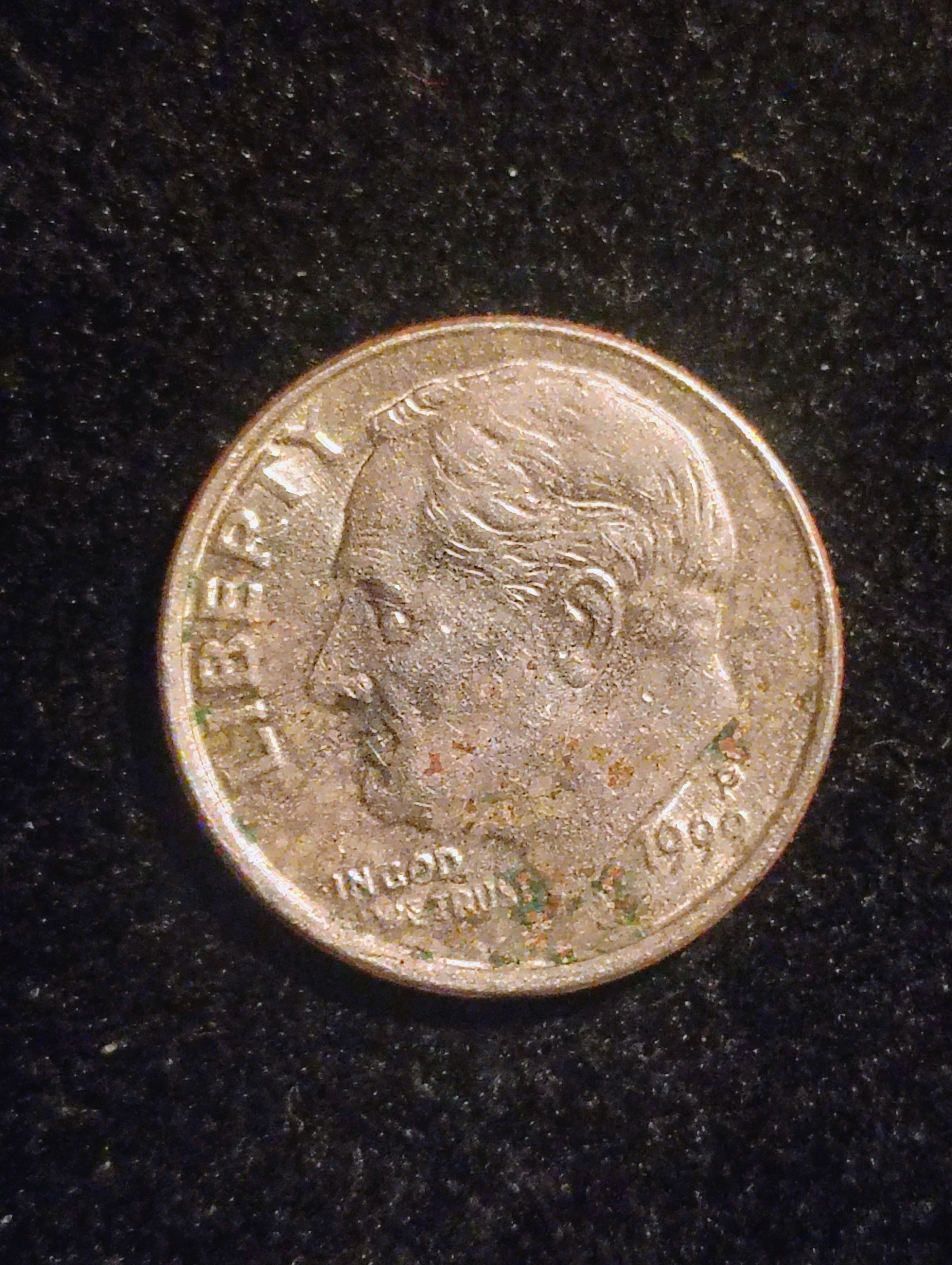 1999 P-mint Error Dime